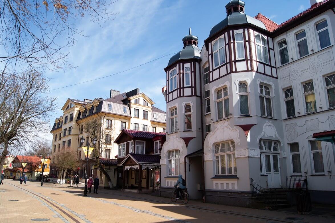 Главный Курортный проспект в Зеленоградске