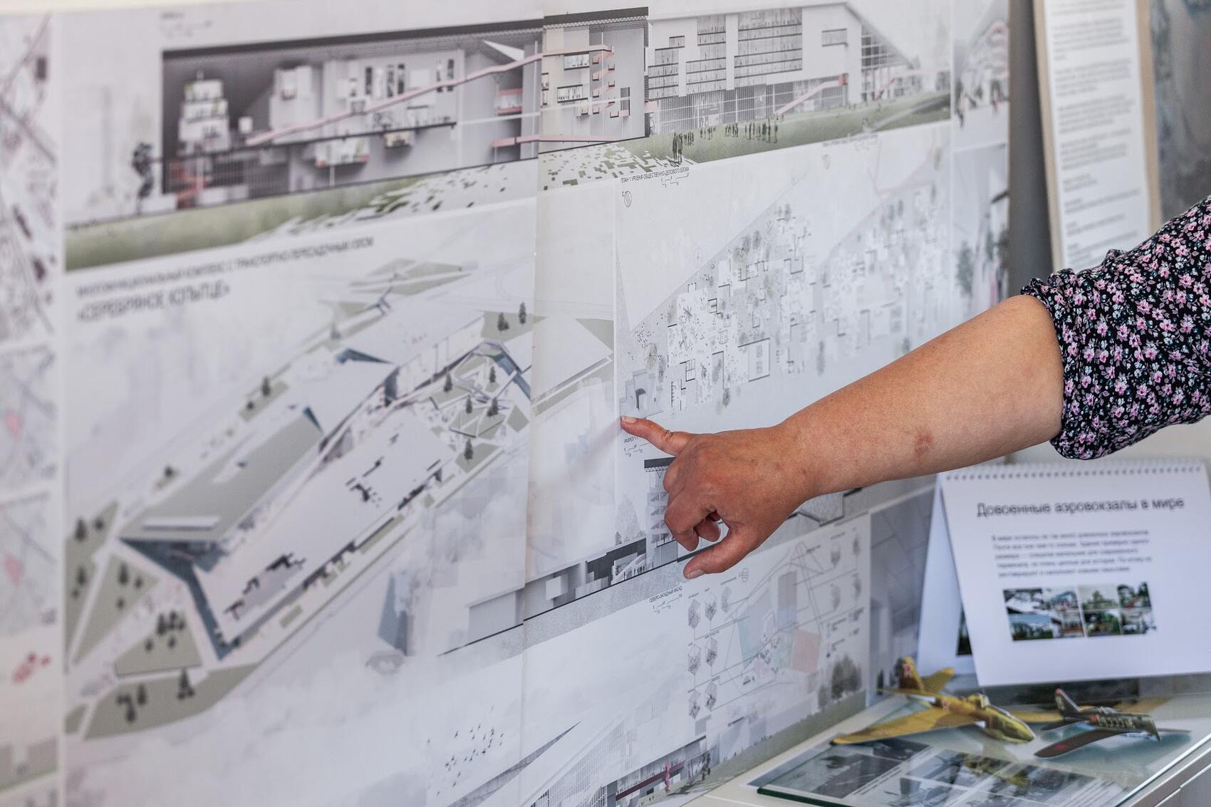 Один из студенческих проектов зданий автовокзала с концепцией сохранения аэровокзала «Уктус». Фото: Игорь Брук / It's My City