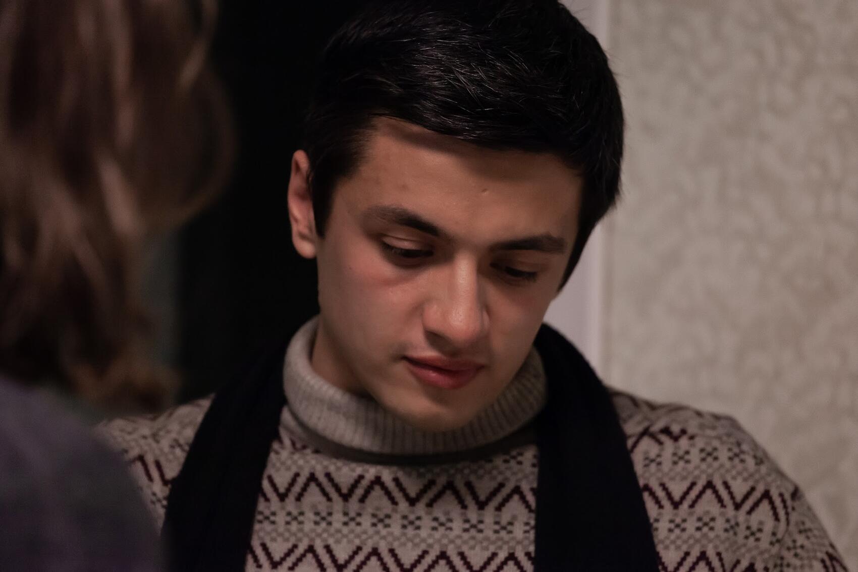 Алексей, задавший вопрос про Запад и Чечню. Фото: Игорь Брук / It's My City