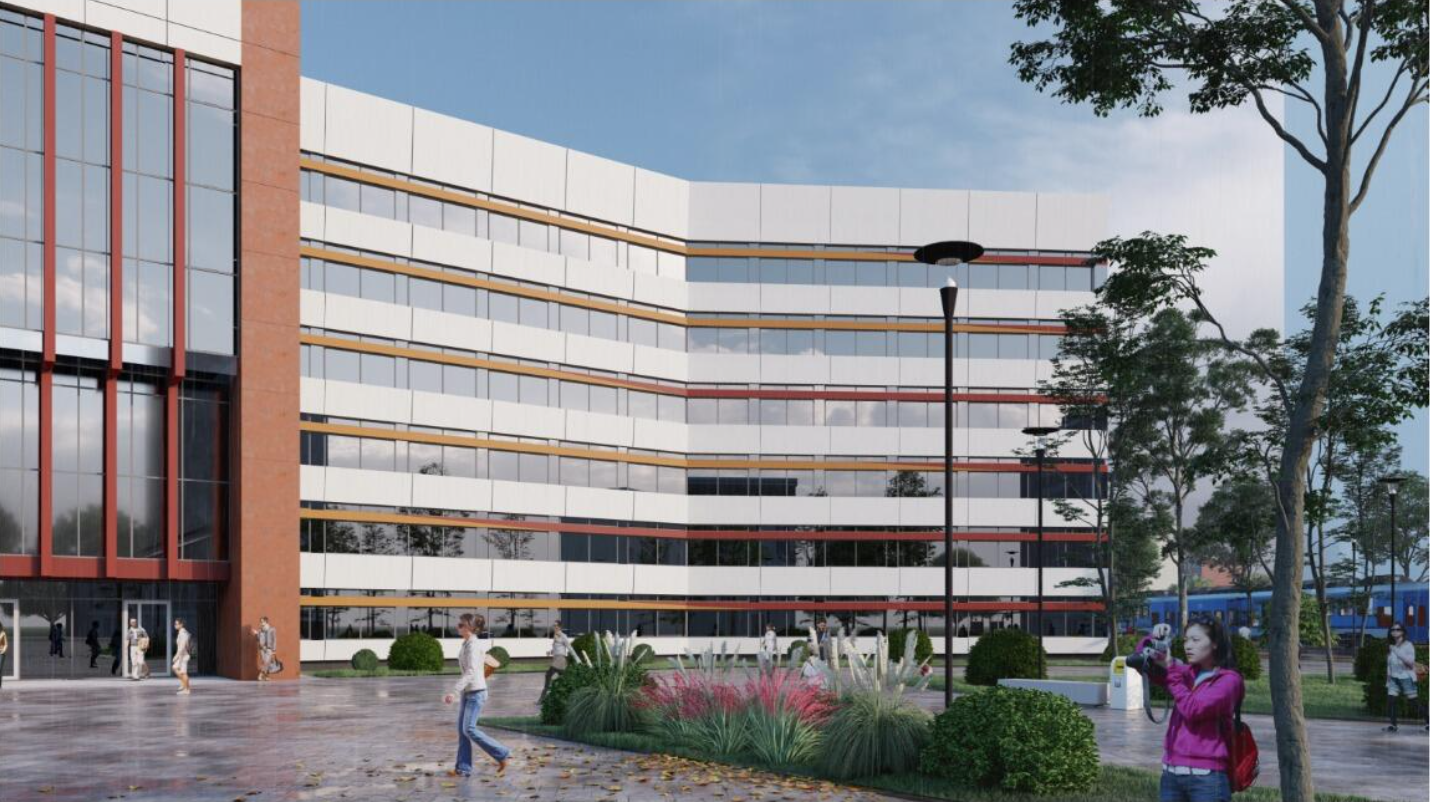 Один из вариантов реконструкции фасада. Эскиз: Уральский институт управления РАНХиГС / «ВКонтакте»