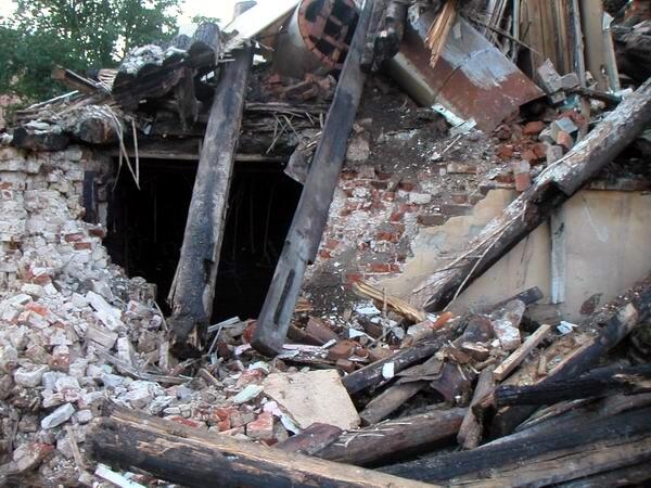 Снос здания клуба «Люк». Фото из личного архива Оксаны Косенок