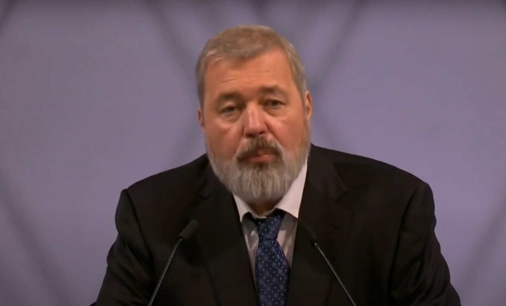 Главред «Новой газеты» Дмитрий Муратов. Скриншот: YouTube