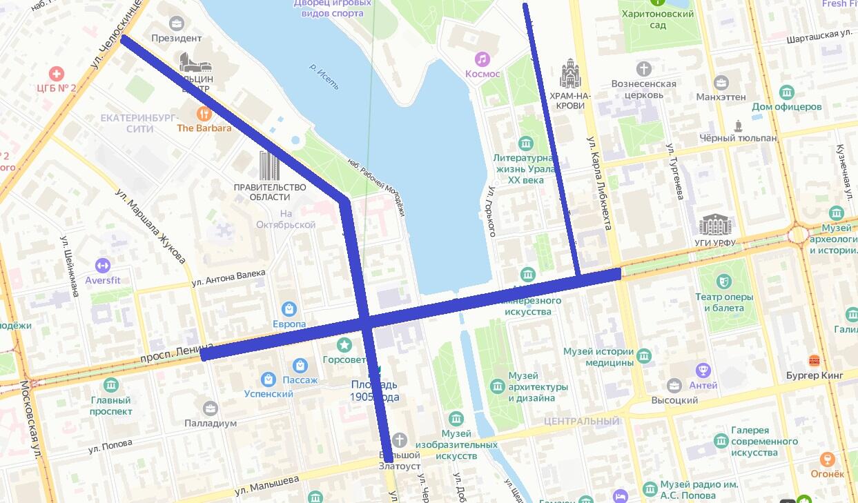 Скриншот сервиса «Яндекс.Карты»