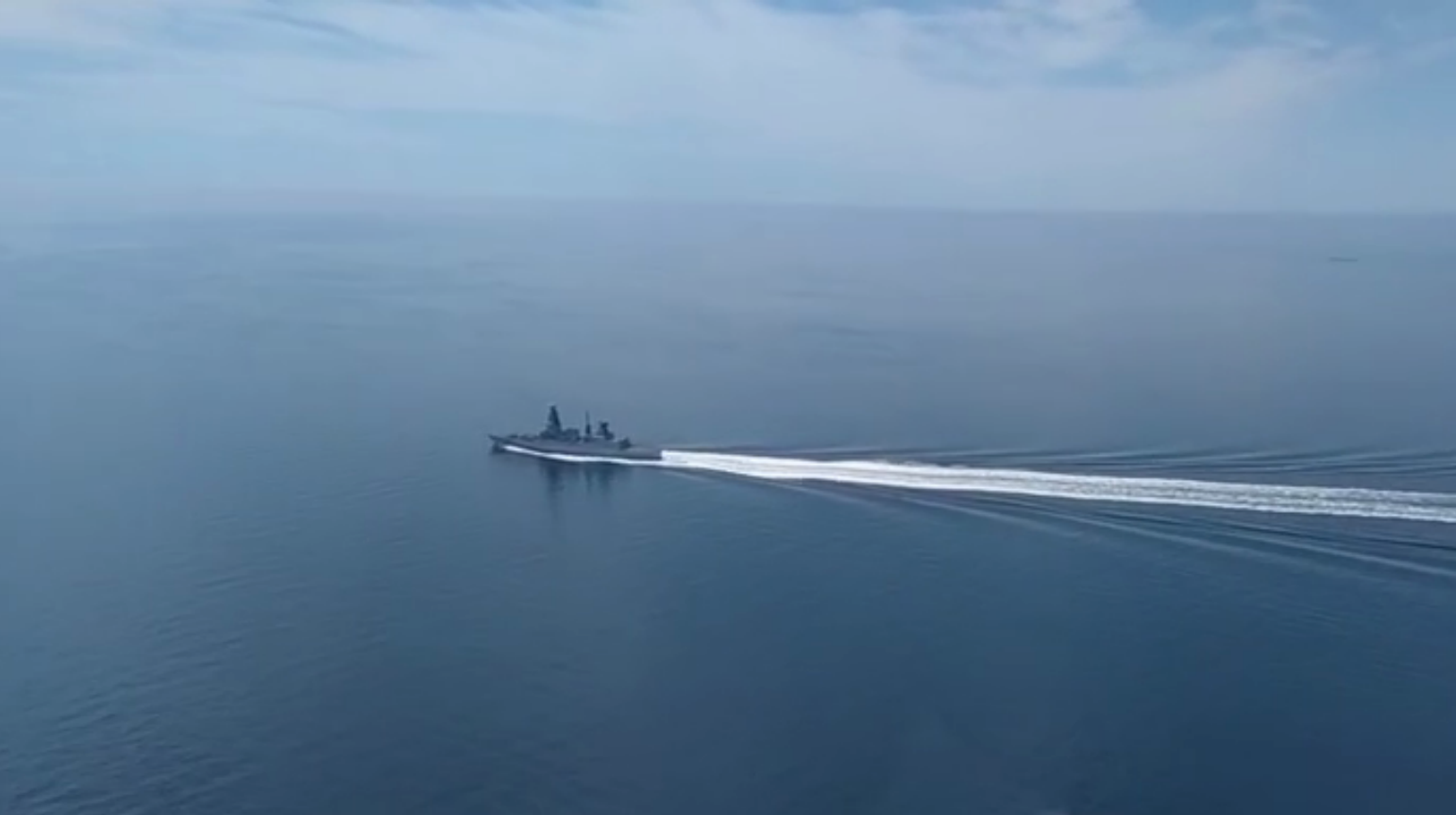 Стоп-кадр видео с одного из российских истребителей. Источник: РИА Новости