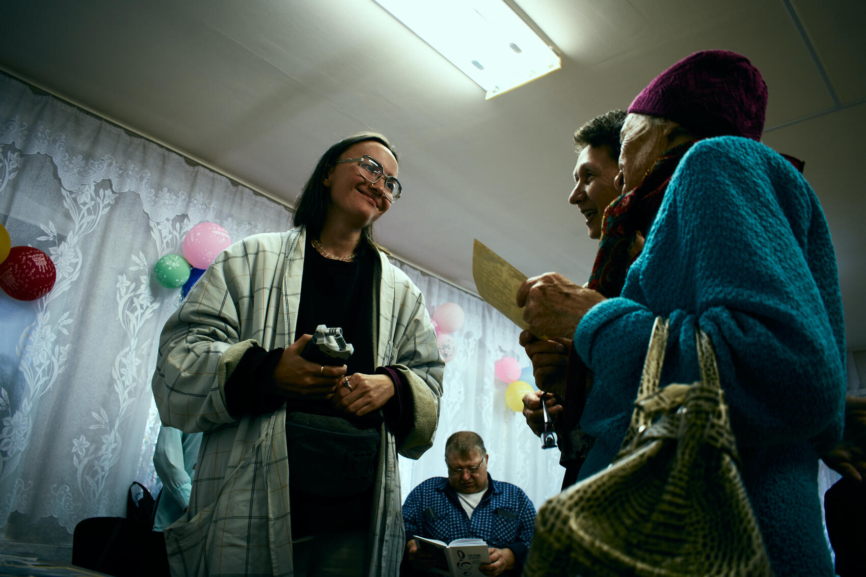 Фото со съемок фильма «Помнишь меня?», предоставлено Любовью Дегтевой