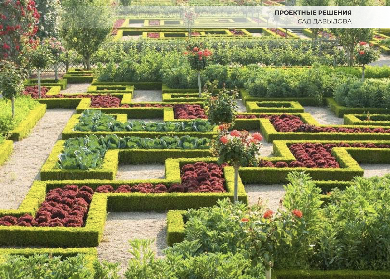 Референс – сад замка Вилландри во Франции. Фото: проектная документация Archinform 