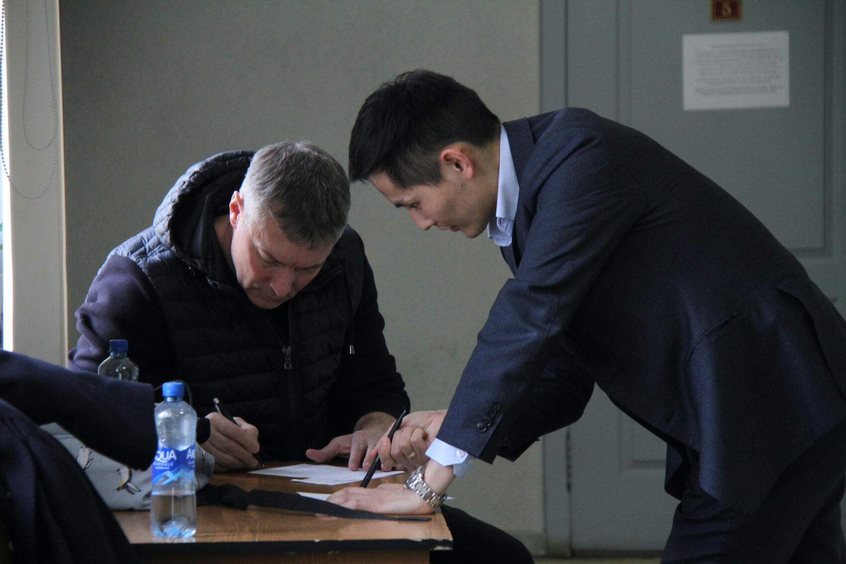 Евгений Ройзман и его адвокат Владислав Идамжапов. Фото: Мария Рубинина / It's My City