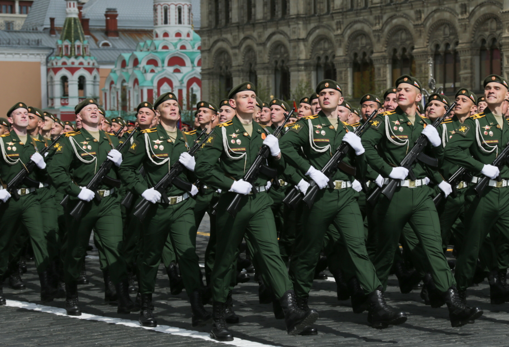 Российская армия на параде Победы. Фото: Минобороны РФ