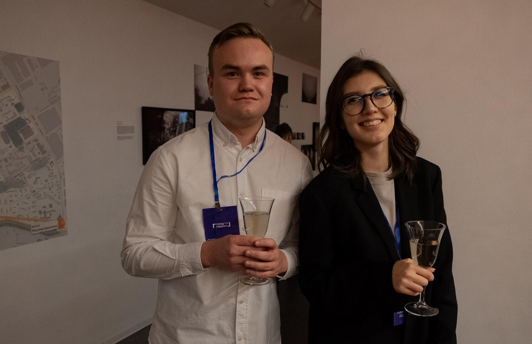 Соавторы проекта Григорий Поляков и Елизавета Агеева. Фото: Александра Биглер
