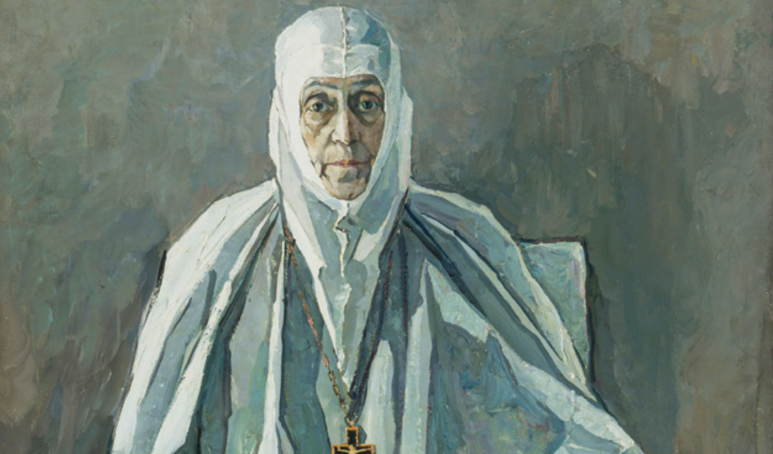 Корин П. Схимоигуменья, 1935, из собрания Государственной Третьяковской галереи