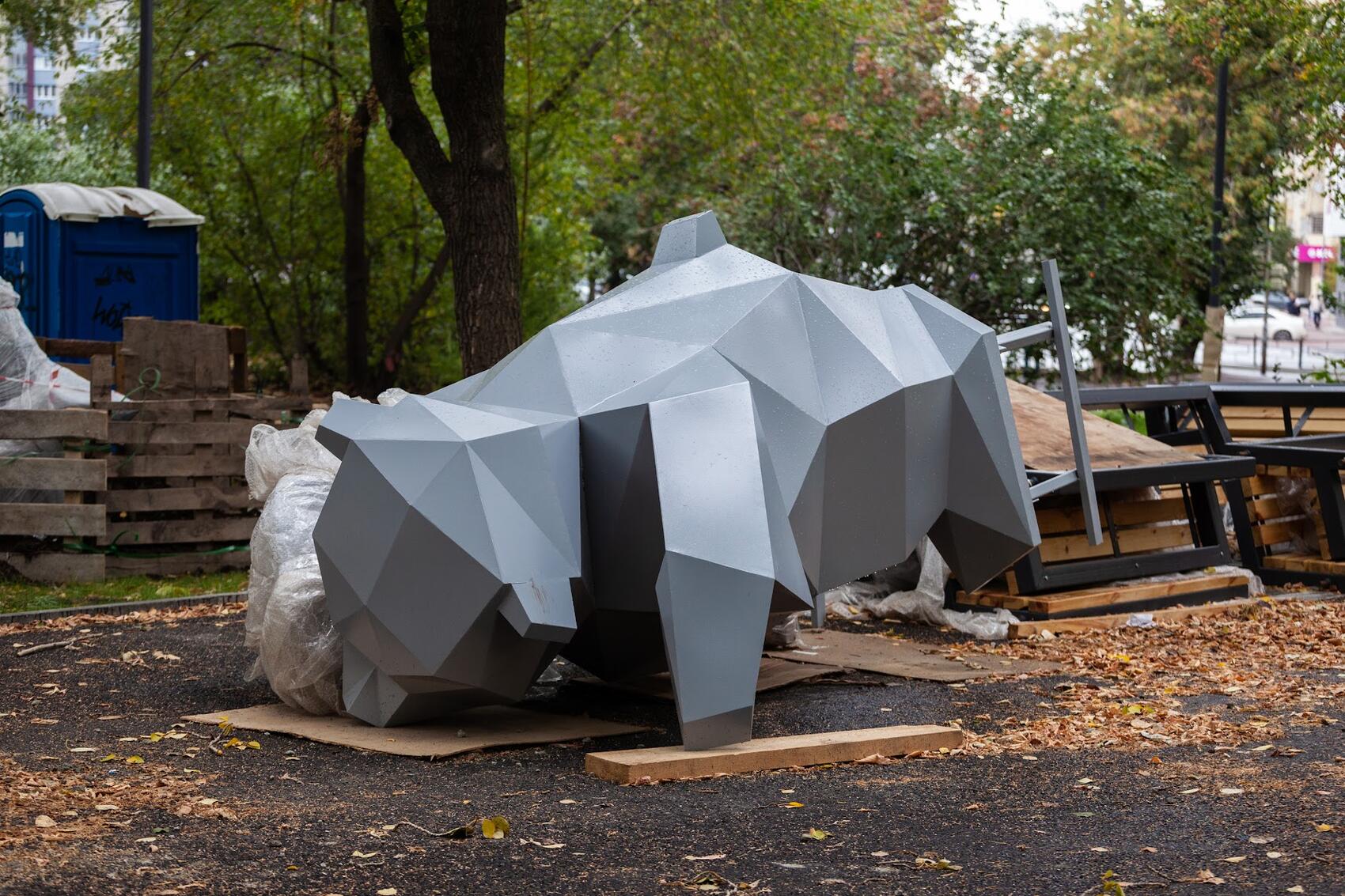 Арт-объект в виде медведя. Фото: Игорь Брук / It's My City