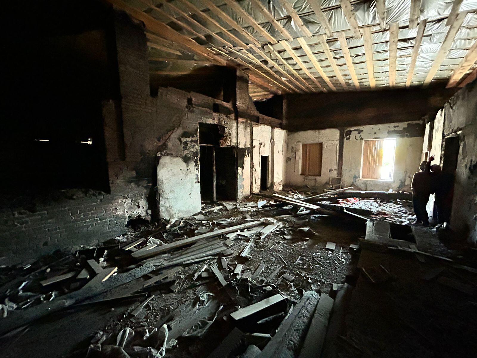 Сгоревшая усадьба товарищества Печенкина и Ко на Малышева, 39. Фото предоставлено «ДДА»