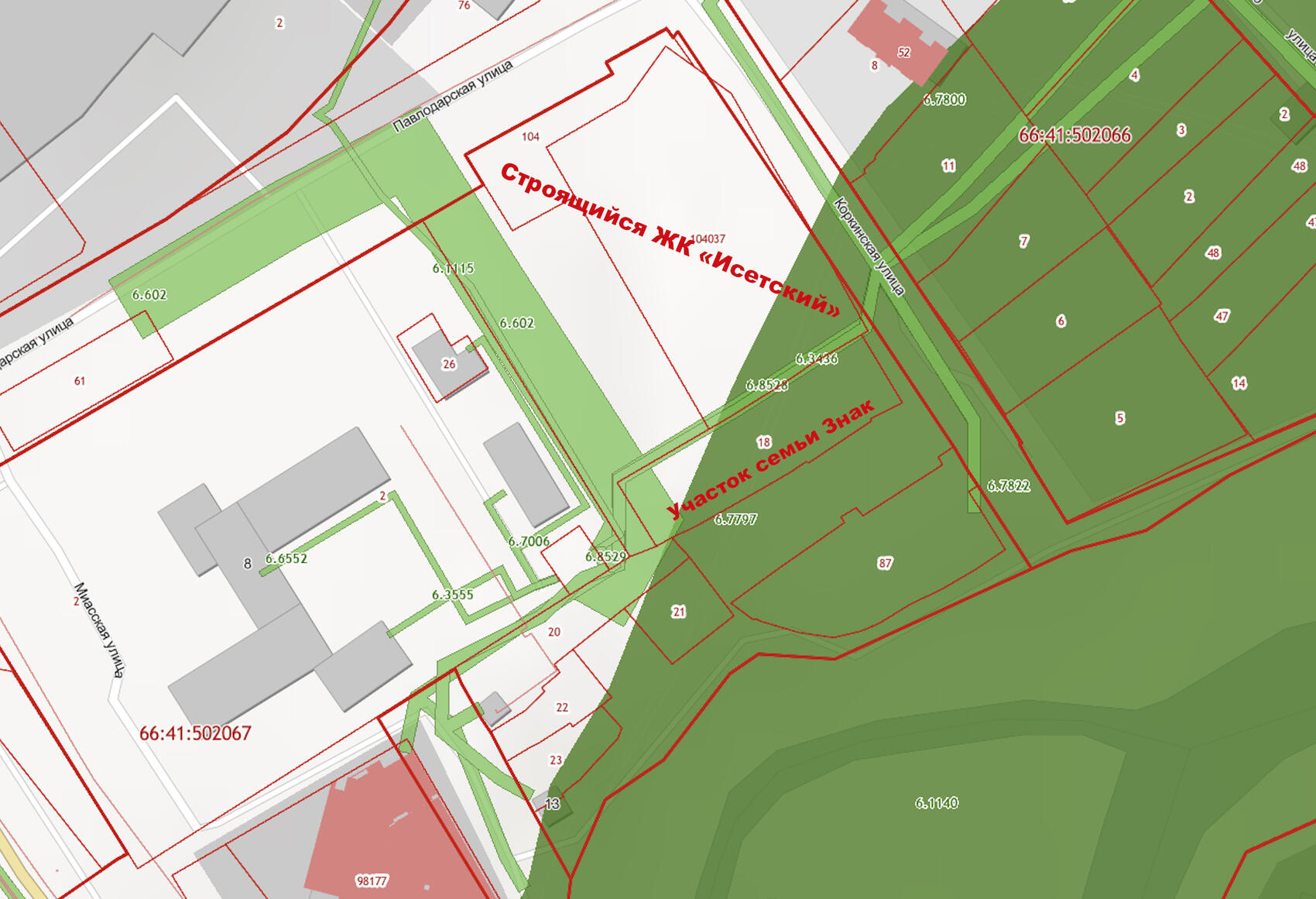 Зеленым цветом отмечена зона подтопления. Карта предоставлена Татьяной Знак