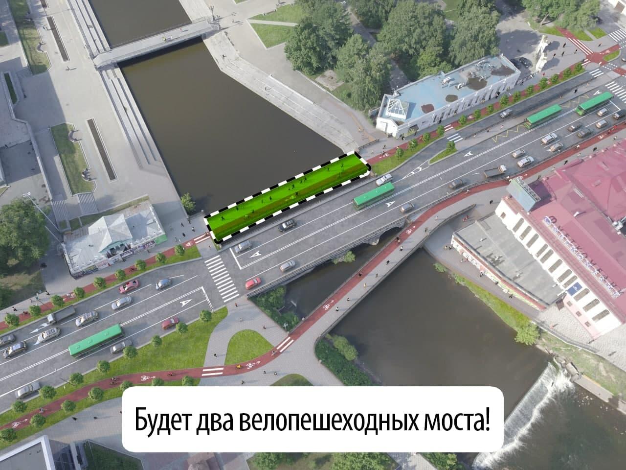 Предполагаемый проект моста, который нарисовал урбанист Владимир Злоказов