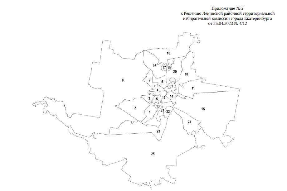 Официальные документы территориальной избирательной комиссии Екатеринбурга