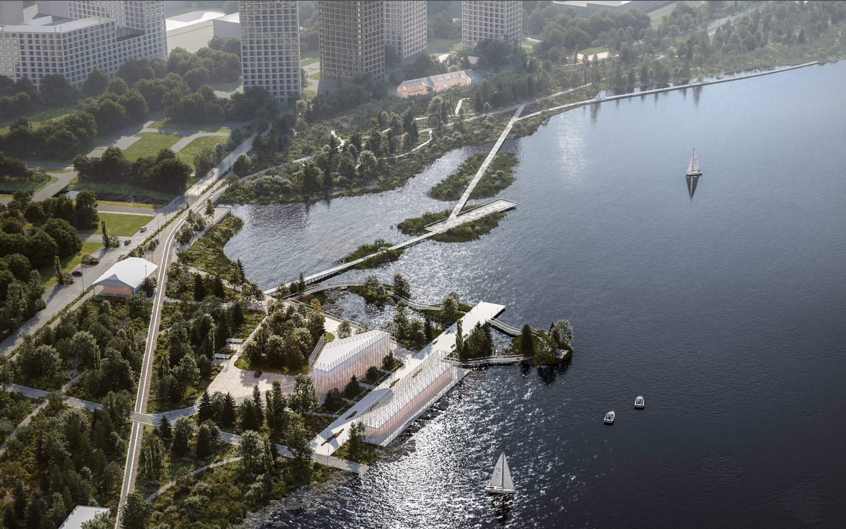 Концепция благоустройства набережной «IND + НатУРАЛист + STEP». Рендер: администрация Екатеринбурга  