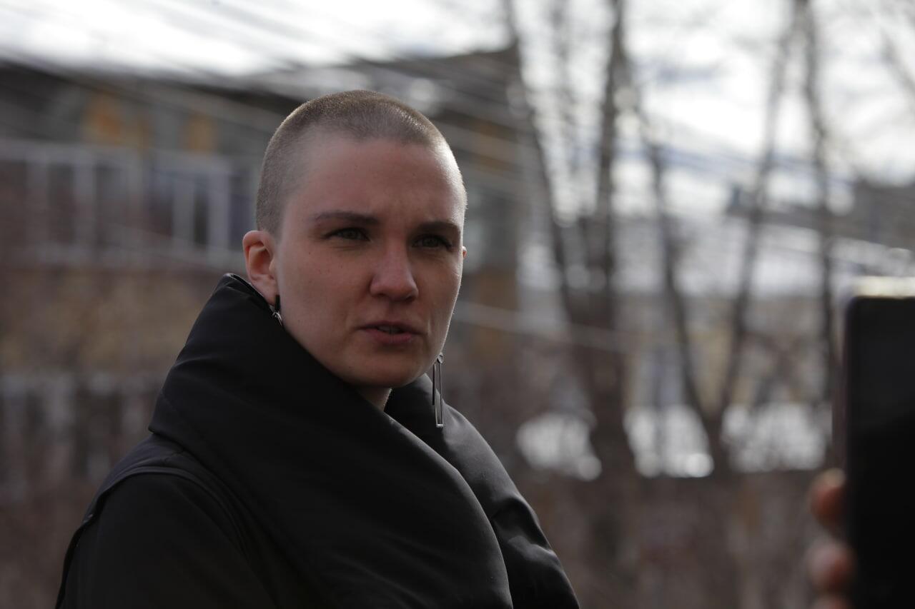 Юлия Федотова, защитница Ройзмана. Фото: Илья Вага / It's My City