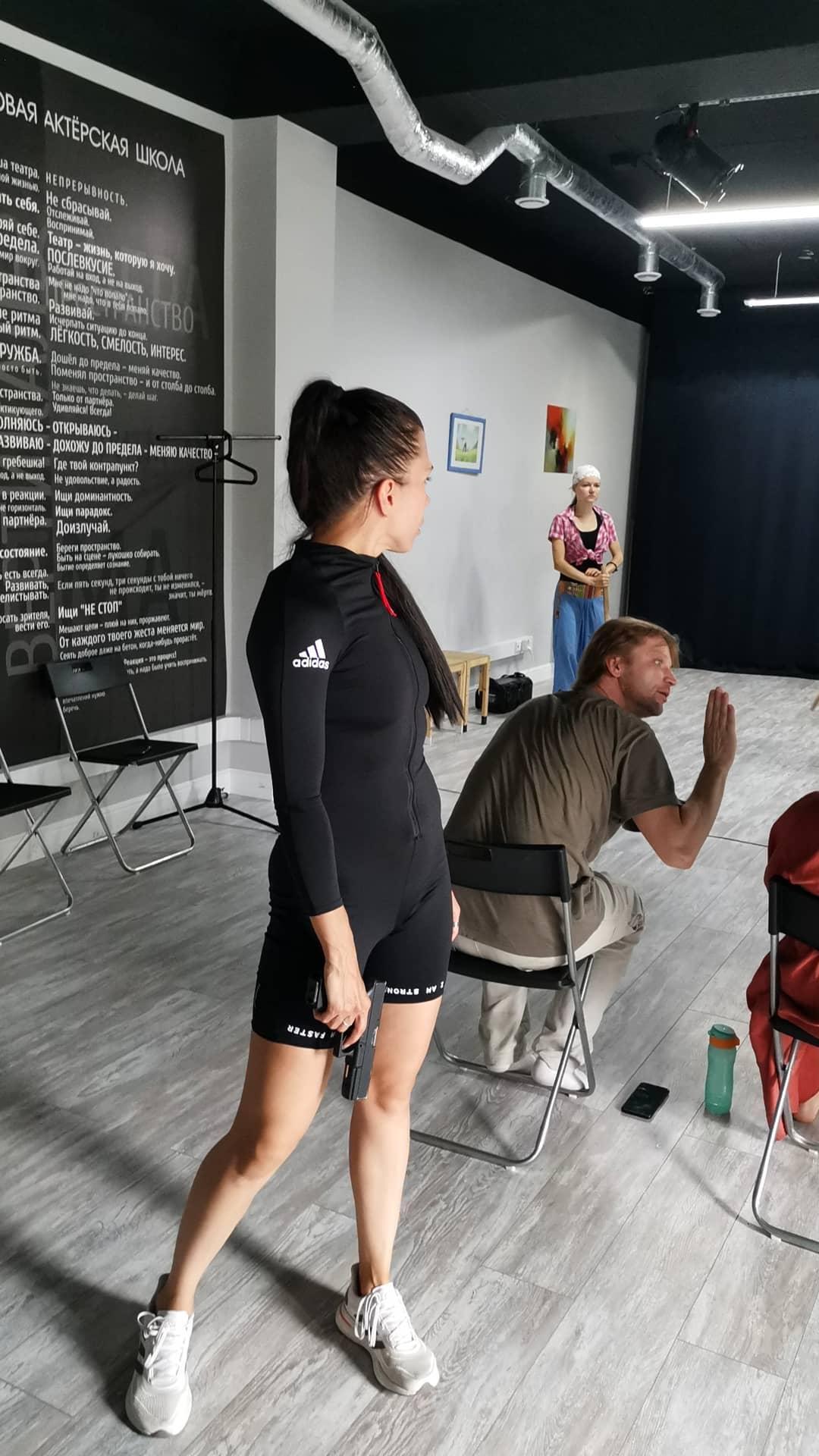 На обучении в театральной мастерской «В Тишине». Фото из личного архива Натальи Ставровой