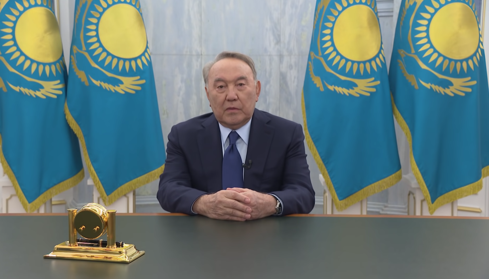 Фото: стоп-кадр выступления Назарбаева с YouTube