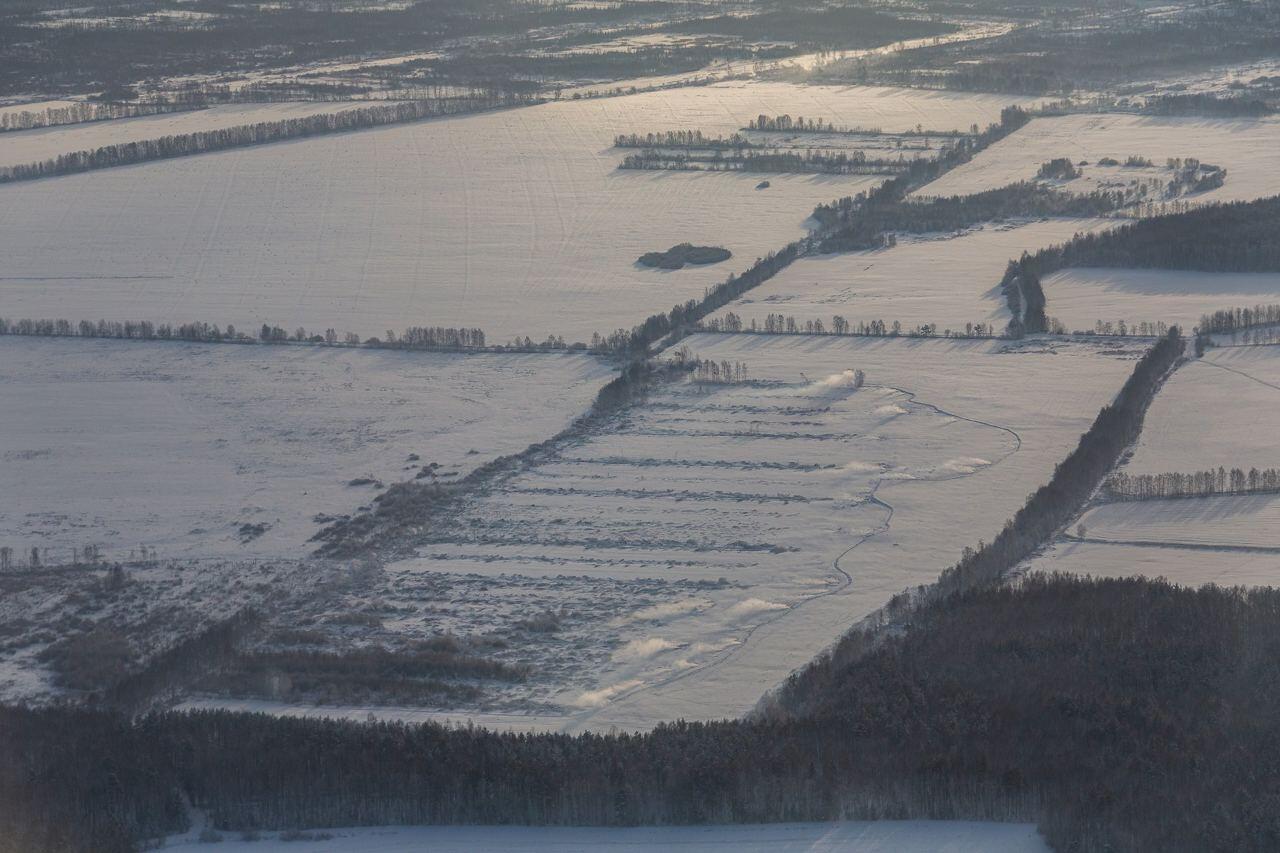 Очаги торфяных пожаров. Фото: департамент информполитики региона