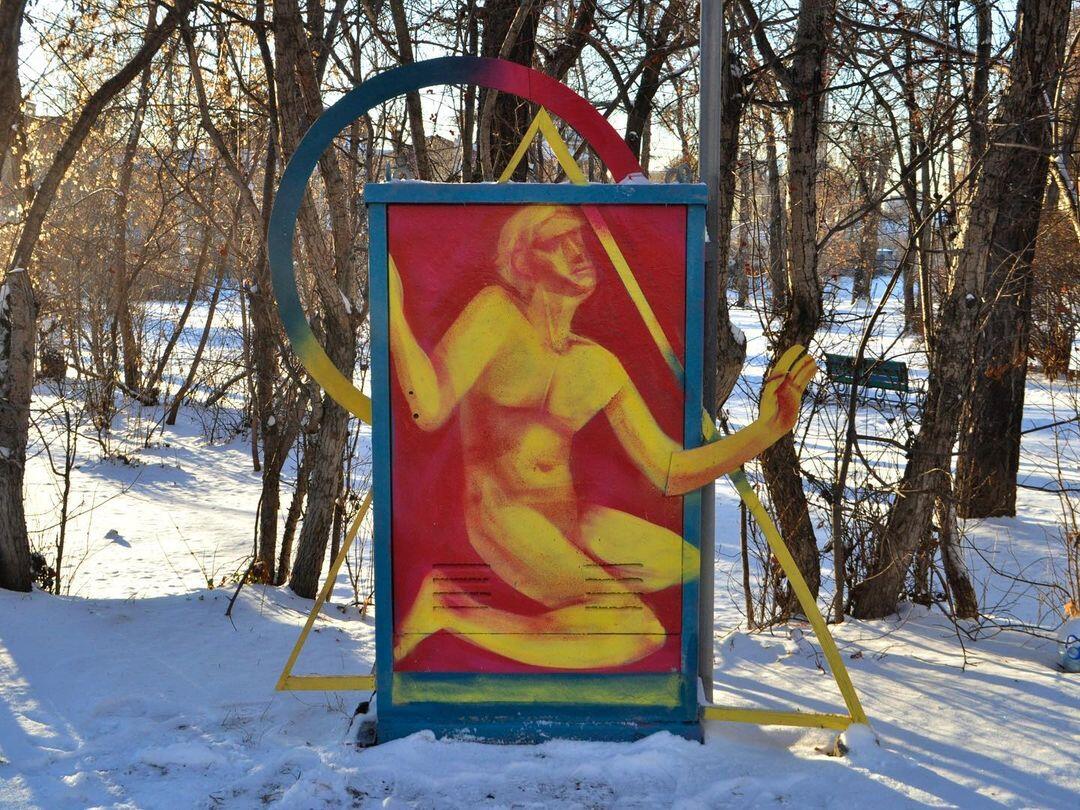 «Освобождение» для уличного сбора «Штабель», 2021. Фото: @singonii 