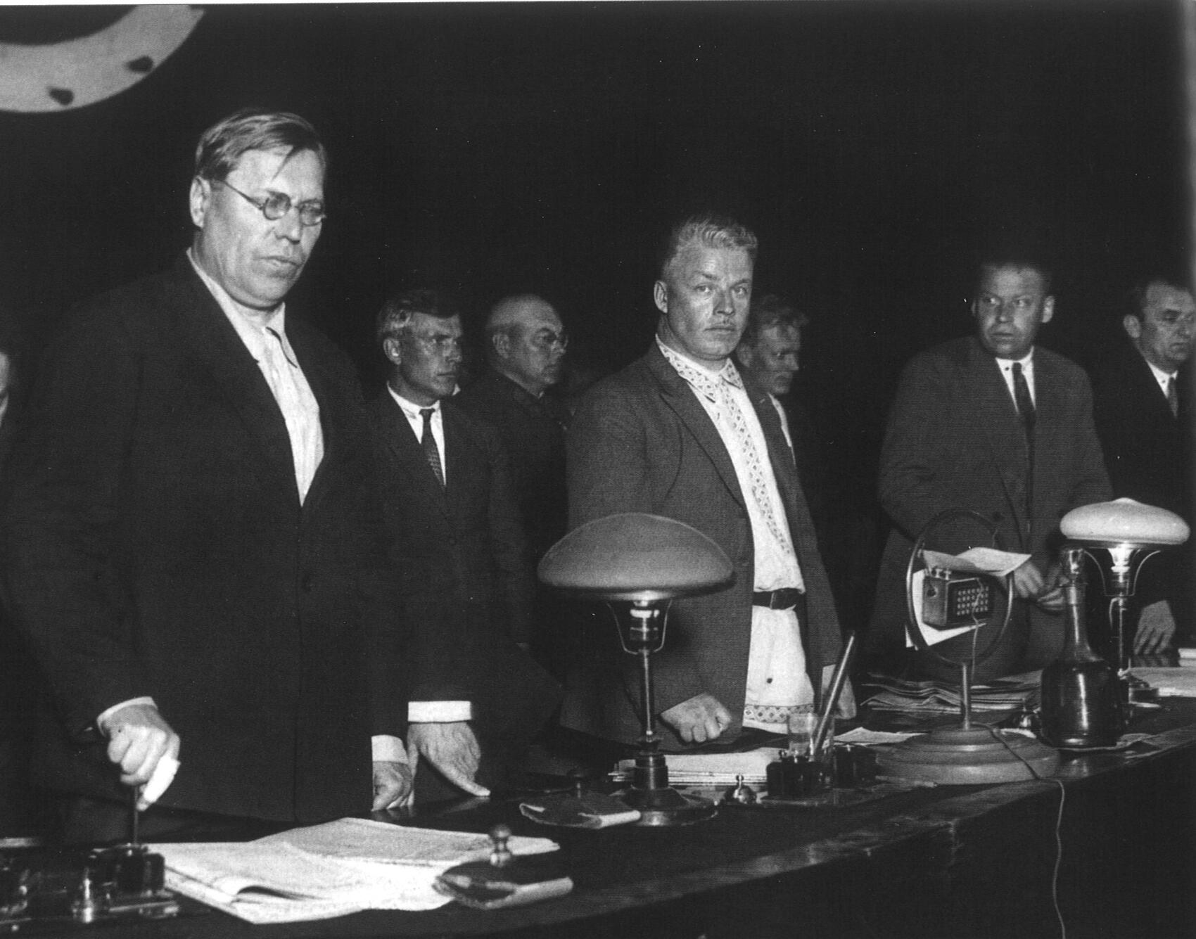 Партийное руководство Свердловска: Головин, Ошвинцев и Кабаков. 1932 год. Музей истории Екатеринбурга