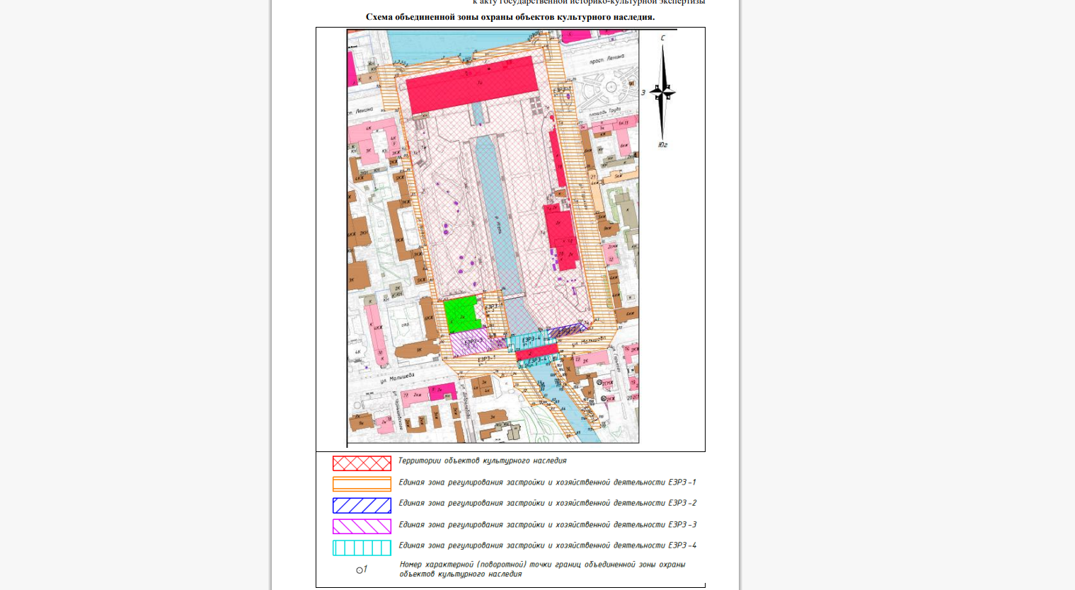 Фото: схема зонирования