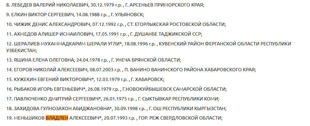 Фото: скриншот с сайта Росфинмониторинга