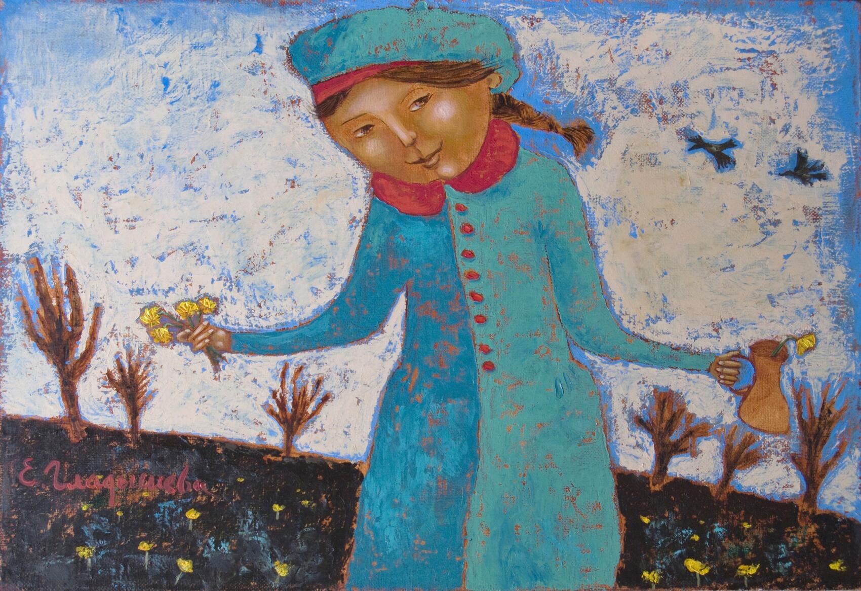 Елена Гладышева «Мать-и-мачеха цветет». Фото: Музей истории Екатеринбурга