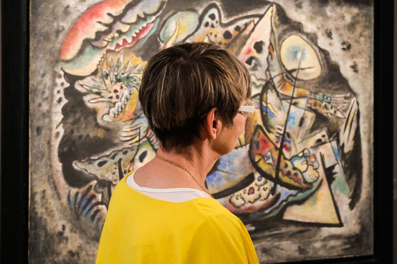 «Импровизация № 217. Серый Овал» Василий Кандинский