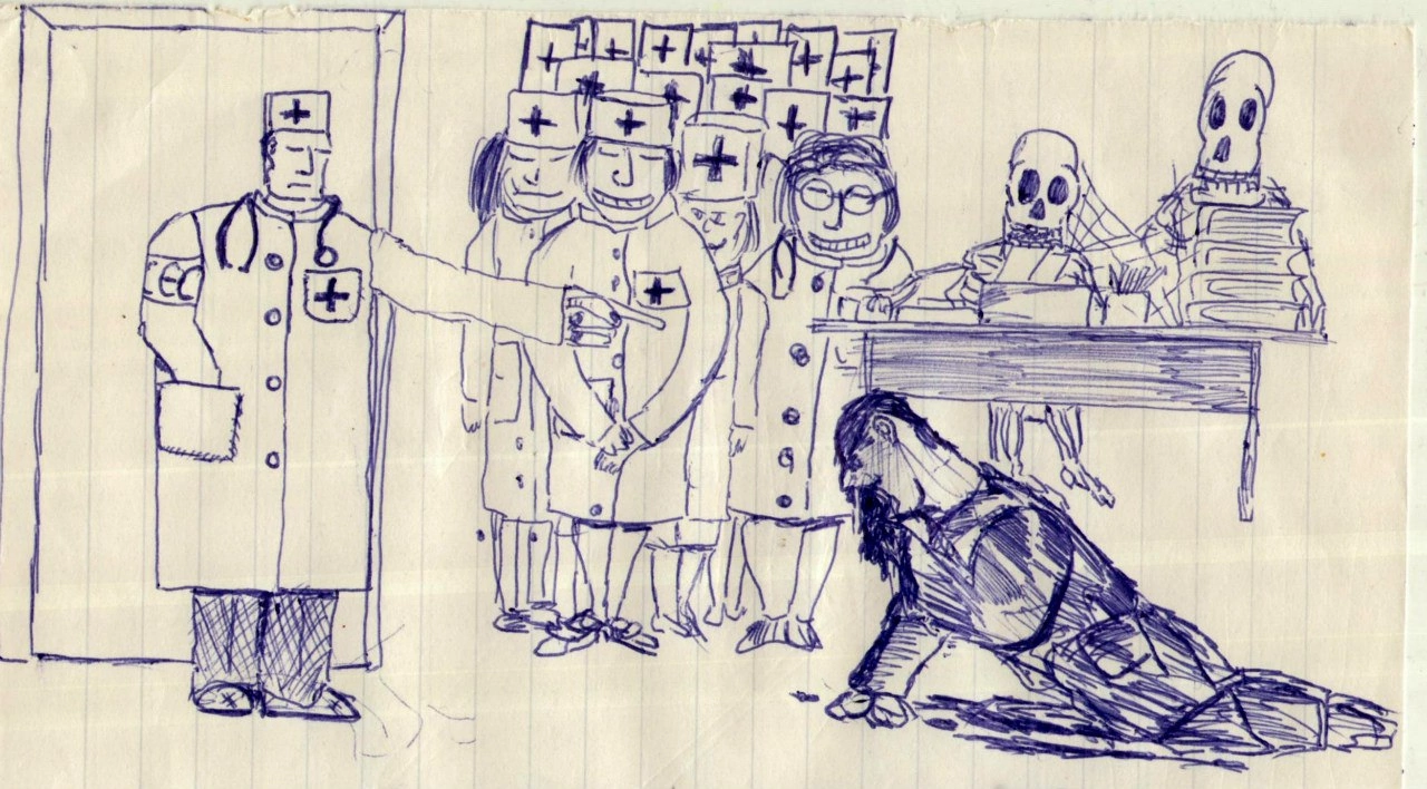 Это рисунок Сергей нарисовал в 2001 году, когда болел пневмонией