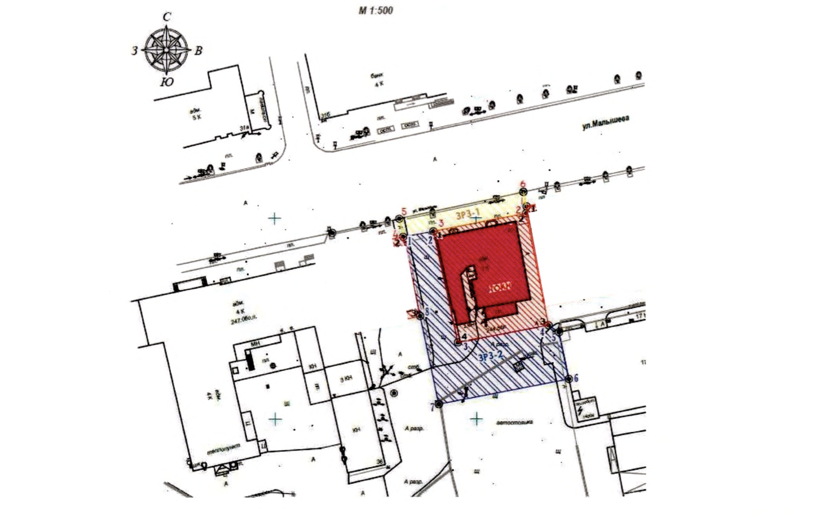 Синим (ЗРЗ-2) заштрихована территория, где власти разрешили стройку. Скриншот: приказ управления госохраны ОКН Свердловской области