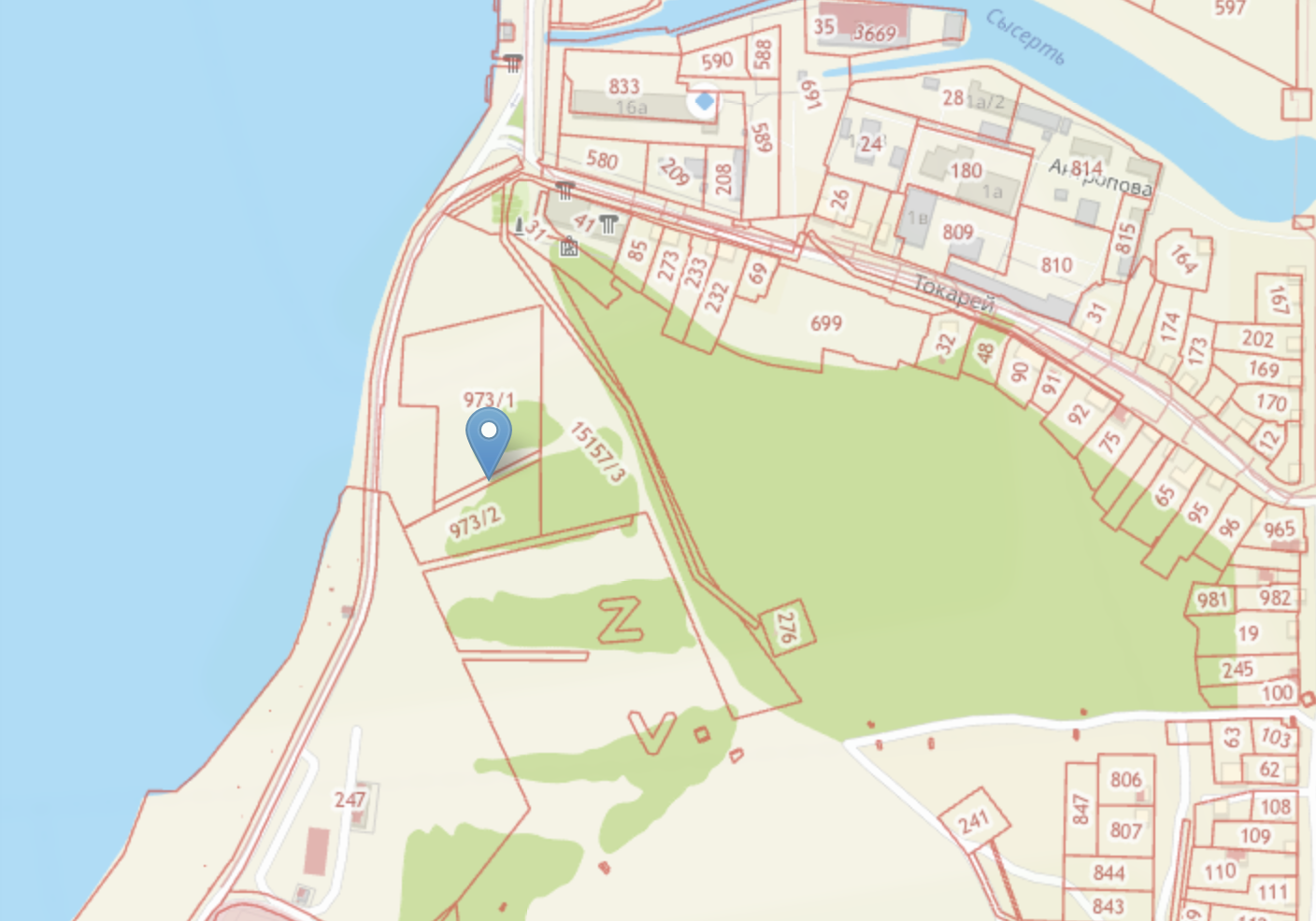 Скриншот кадастровой карты России