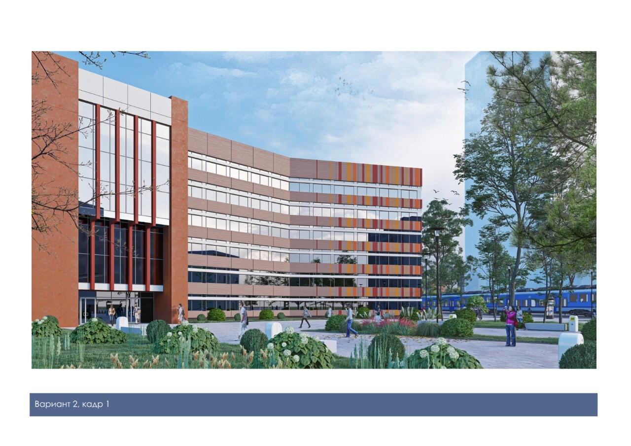 Второй предложенный вузом вариант фасада. Эскиз: Уральский институт управления РАНХиГС / «ВКонтакте» 