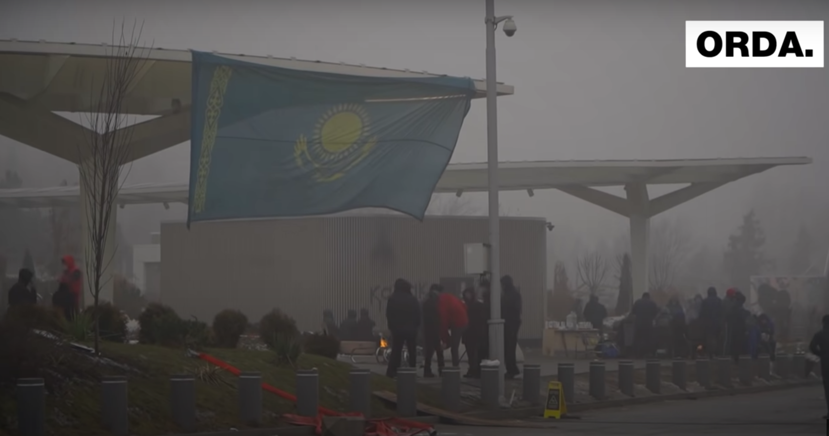 Алма-Ата 6 января. Скриншот видео канала ORDA Kazakhstan