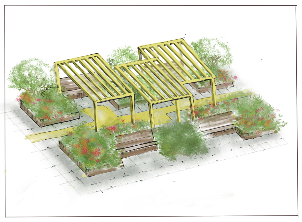 Сад «Касаясь путеводных линий»