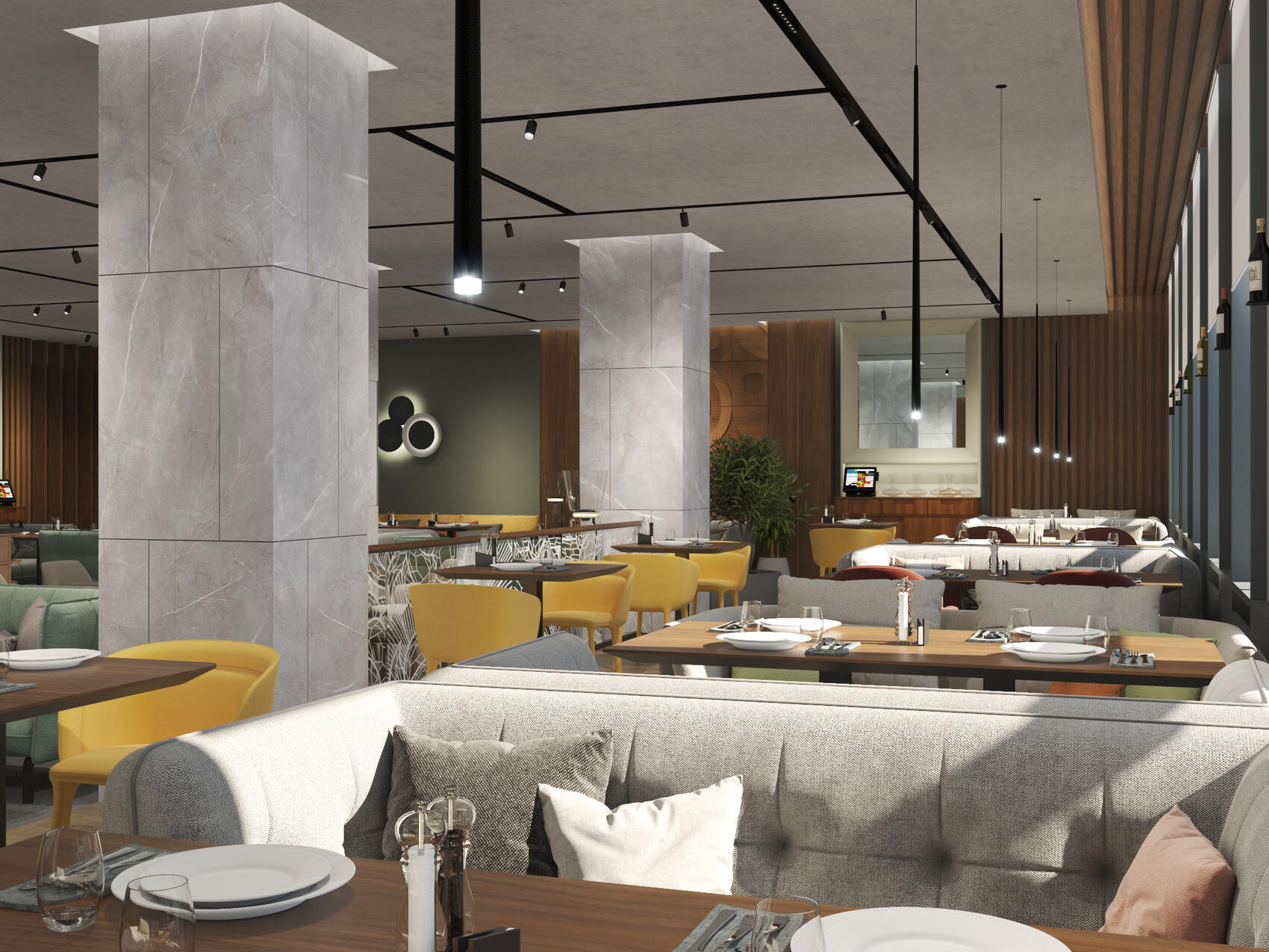 Эскиз ресторана Public. Предоставлен компанией «Первостроитель»