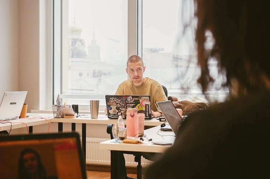 Редакция It's My City в день блокировки сайта. Фото: Арина Томашова / It's My City