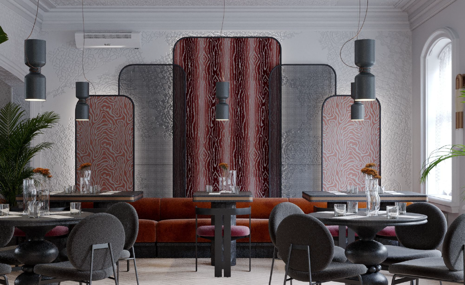 Рендер интерьера нового бистро / Скриншот из проекта IDSGN