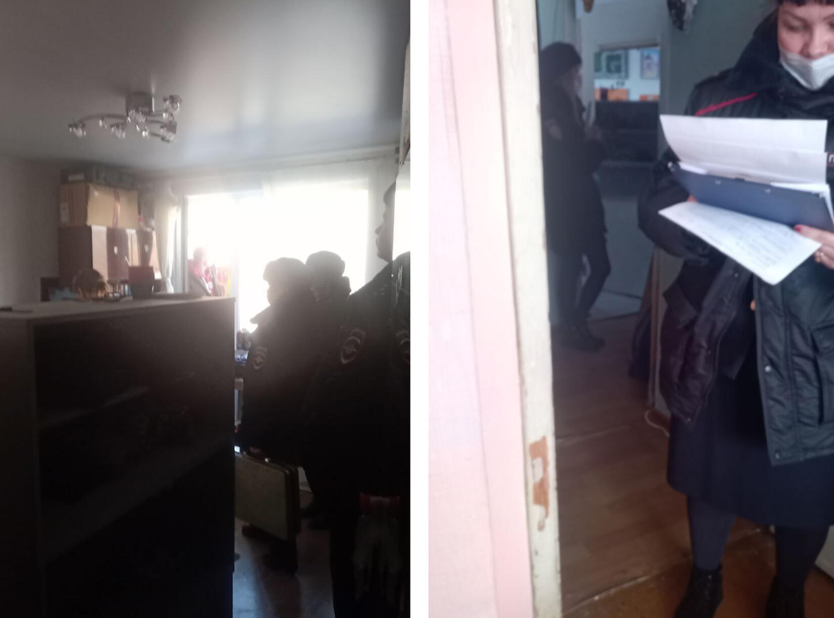 Обыски в квартире Леонида Черного. Фото: команда ПСЛЧ