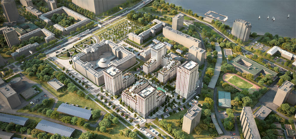 Проект квартала «На Некрасова». Источник: сайт «Брусники»